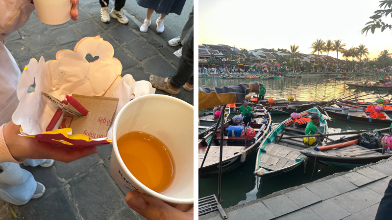 ホイアンの灯籠流し